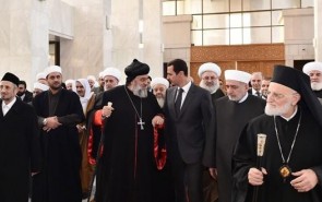 گردهمایی روحانیون مسلمان و مسیحی بیانگر انسجام مذهبی در سوریه است