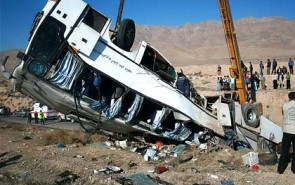 10 تن کشته و زخمی در تصادف زائران امام رضا